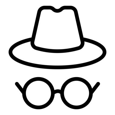 Şapka. Web simgesi basit illüstrasyon