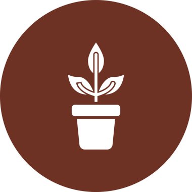 Çiçek. Web simgesi basit illüstrasyon