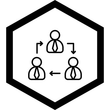 İnsan simgesinin vektör illüstrasyonu