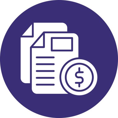 Bill simgesinin vektör illüstrasyonu