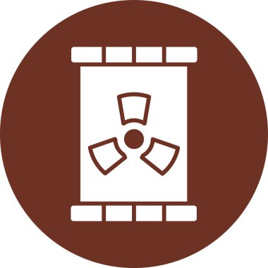 Ahşap varil simgesinin vektör çizimi