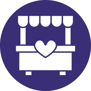 Kanepe. Web simgesi basit illüstrasyon