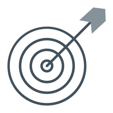 hedef düz vektör simgesi