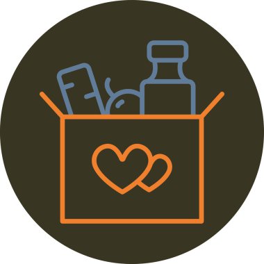 Kalp simgesinin vektör illüstrasyonu