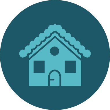 Ev. Web simgesi basit illüstrasyon