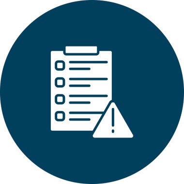 Kontrol listesi simgesi vektör illüstrasyonu