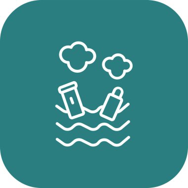 Eşsiz Su Vektörü Kabartma Simgesi