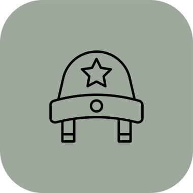 vektör polis miğferi ico