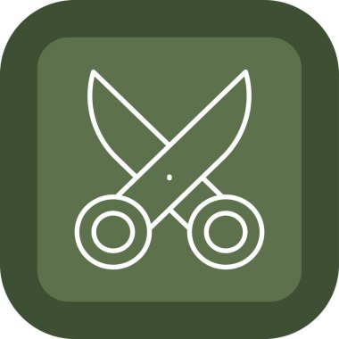 Bıçak simgesinin vektör illüstrasyonu