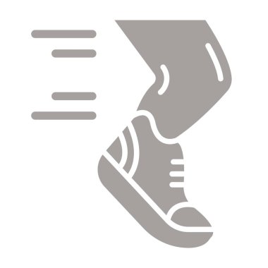 Moda tarzı izole edilmiş arka planda ayakkabı simgesi