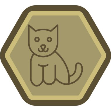 hayvan simgesi vektör illüstrasyonu