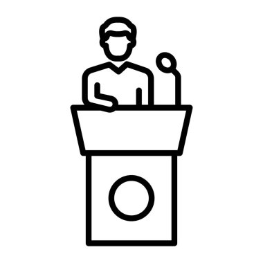 Podyum simgesi, özet biçimi