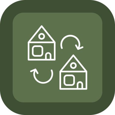 Evin vektör illüstrasyonu