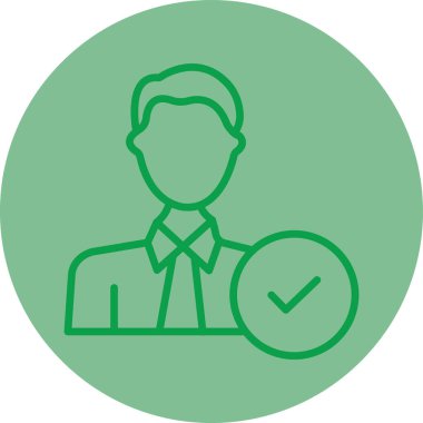 Kene simgesi vektör illüstrasyonlu bir adam