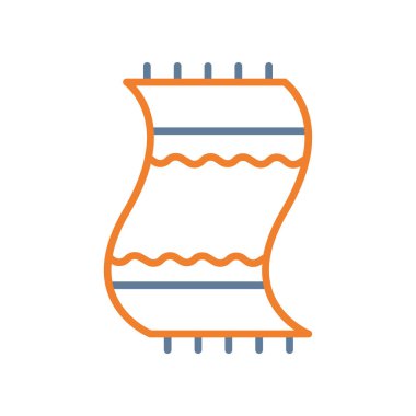 Sargı bezi ikonu vektör ince çizgi simgesi. özet düz renk çevresi