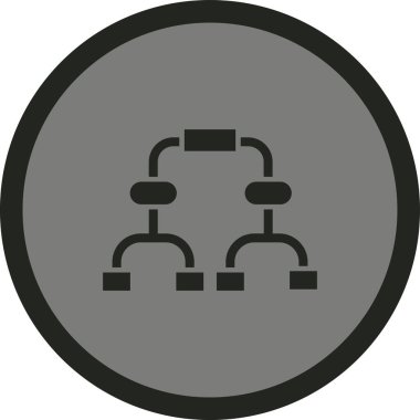 Bir b-b simgesinin vektör illüstrasyonu