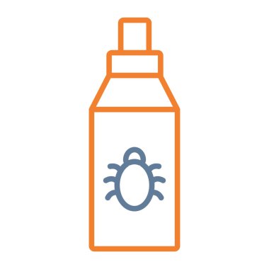 Sprey şişe satır simge vektör