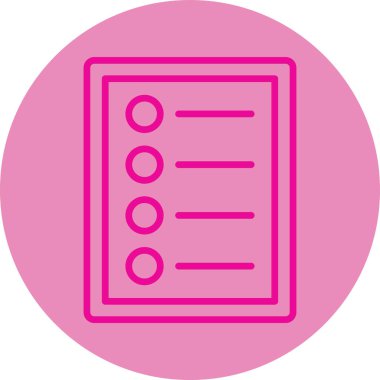 Belge simgesinin vektör illüstrasyonu