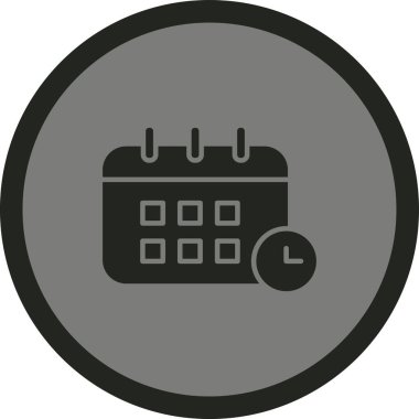 Takvim simgesinin vektör illüstrasyonu