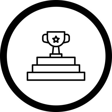 kupa simgesi vektör illüstrasyonu