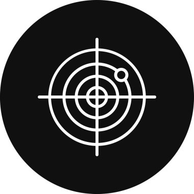 hedef vektör simgesi modern basit illüstrasyon