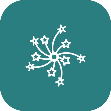 Kar Tanesi simgesi, vektör, illüstrasyon