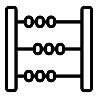 Abaküs. Web simgesi basit illüstrasyon