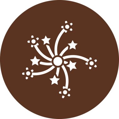 Siyah arkaplanı olan bir yıldızın vektör çizimi