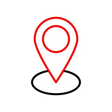 harita konumu simgesi. vektör çizim