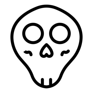 Kafatası simgesi, anahat stili