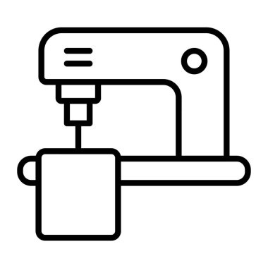 Elektrikli araba ikonu ana hat vektörü. Elektrikli araba. servis arabası