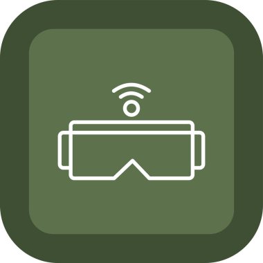 Modern b 'nin vektör illüstrasyonunda gözlük simgesi yok