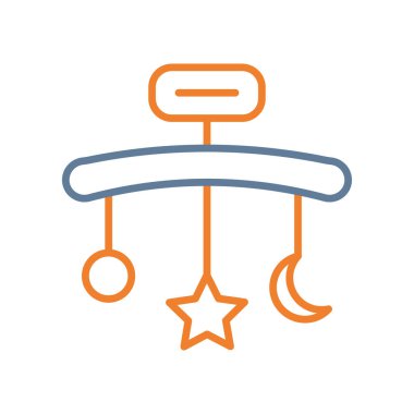 Noel dekorasyon ikonu. düzenlenebilir dış hat vektörü