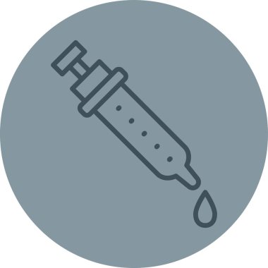 Şırınga. Web simgesi basit illüstrasyon