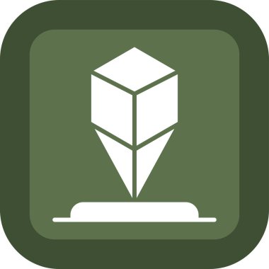 Modern b 'nin vektör illüstrasyonu harita simgesinden yoksun