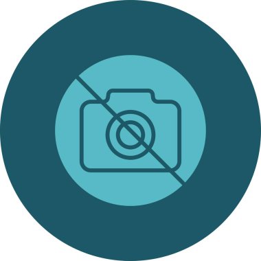 Kamera. Web simgesi basit illüstrasyon