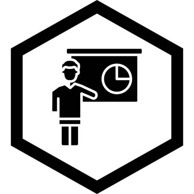 Bir insan simgesinin vektör illüstrasyonu