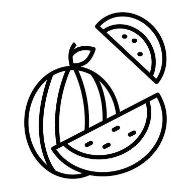 Tatlı patatesin tek bir ana hatının vektör çizimi