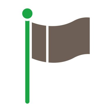 bayrak simgesi, vektör illüstrasyonu