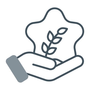 bitki simgesi vektör illüstrasyonu