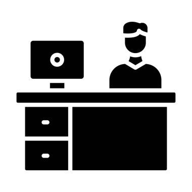 bilgisayar masaüstü simgesi, vektör illüstrasyonu