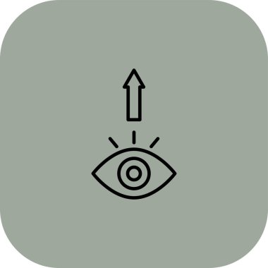 Göz simgesi vektör illüstrasyonu