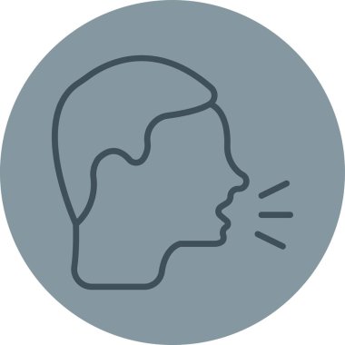 İnsan kafası ikonu. vektör illüstrasyonu.