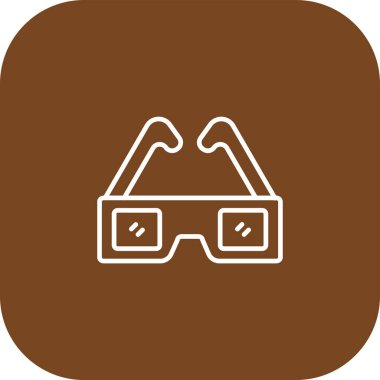 gözlük ikonu vektör illüstrasyonu