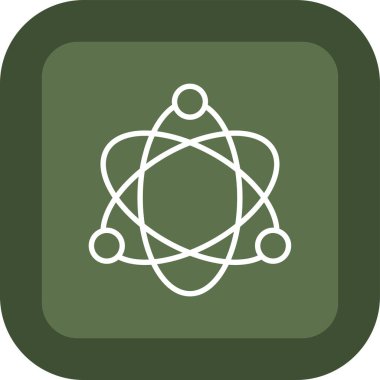 atom simgesi vektör illüstrasyonu