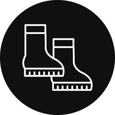 Çizme simgesi, vektör illüstrasyonu