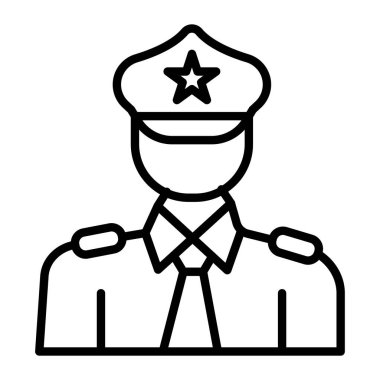 Polis memuru simgesi, taslak biçimi