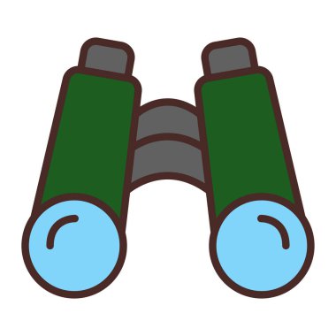 dürbün simgesi vektör illüstrasyon tasarımı