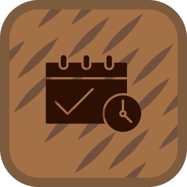 Takvim simgesi, vektör illüstrasyon tasarımı 10 birim