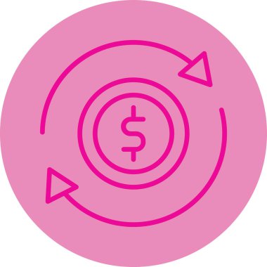 Dolar simgesi vektör illüstrasyonu